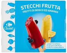 CARREFOUR SORBETTI -3 CON PEZZETTI DI ANANAS E 3 CON FRUTTI DI BOSCO (GUSTO ANANAS) CARREFOUR SORBETTI -3 CON PEZZETTI DI ANANAS E 3 CON FRUTTI DI BOSCO (GUSTO ANANAS)