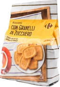 CARREFOUR BISCOTTI CON GRANELLI DI ZUCCHERO CARREFOUR BISCOTTI CON GRANELLI DI ZUCCHERO