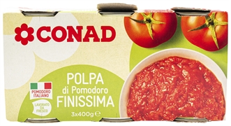 CONAD POLPA DI POMODORO FINISSIMA CONAD POLPA DI POMODORO FINISSIMA