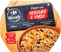 CARREFOUR IL MERCATO ZUPPA CON VERDURE E FARRO CARREFOUR IL MERCATO ZUPPA CON VERDURE E FARRO