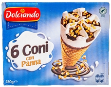 DOLCIANDO (EUROSPIN) 6 CONI CON PANNA DOLCIANDO (EUROSPIN) 6 CONI CON PANNA