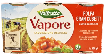 VALFRUTTA AL VAPORE POLPA GRAN CUBETTI VALFRUTTA AL VAPORE POLPA GRAN CUBETTI
