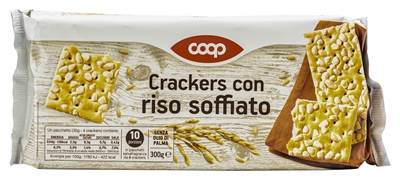 COOP CRACKERS CON RISO SOFFIATO COOP CRACKERS CON RISO SOFFIATO