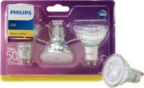 PHILIPS LED 4.6W GU10 WARM WHITE PHILIPS LED 4.6W GU10 WARM WHITE