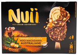 NUII NUII, CARAMELLO SALATO E NOCI MACADAMIA AUSTRALIANE 4 PEZZI 272 G NUII NUII, CARAMELLO SALATO E NOCI MACADAMIA AUSTRALIANE 4 PEZZI 272 G