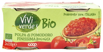 VIVIVERDE COOP POLPA DI POMODORO FINISSIMA BIOLOGICA VIVIVERDE COOP POLPA DI POMODORO FINISSIMA BIOLOGICA