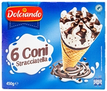 DOLCIANDO (EUROSPIN) 6 CONI ALLA STRACCIATELLA DOLCIANDO (EUROSPIN) 6 CONI ALLA STRACCIATELLA