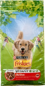 PURINA FRISKIES Active con Manzo