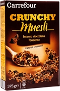 CARREFOUR CRUNCHY MUESLI INTENSO CIOCCOLATO FONDENTE CARREFOUR CRUNCHY MUESLI INTENSO CIOCCOLATO FONDENTE