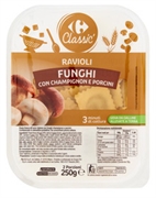 CARREFOUR CLASSIC RAVIOLI FUNGHI CON CHAMPIGNON E PORCINI
