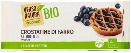 VERSO NATURA BIO (CONAD) Crostatine di farro al mirtillo