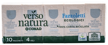 CONAD VERSO NATURA Fazzoletti Ecologici