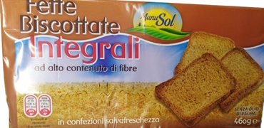 MANUSOL (MD) FETTE BISCOTTATE INTEGRALI