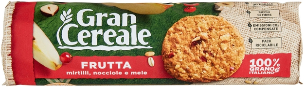 GRAN CEREALE FRUTTA MIRTILLI, NOCCIOLE E MELE