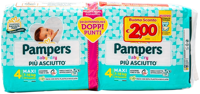 PAMPERS BABY DRY - PIÙ ASCIUTTO