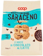 COOP BISCOTTI CON GRANO SARACENO E GOCCE DI CIOCCOLATO AL LATTE