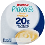 CONAD PIACERSI DESSERT VANIGLIA 20G PROTEINE PER VASETTO