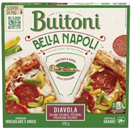 BUITONI BELLA NAPOLI DIAVOLA. SALAME PICCANTE, PERPERONI, PROVOLONE PICCANTE