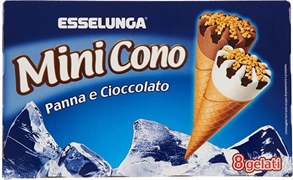 ESSELUNGA MINI CONO PANNA E CIOCCOLATO