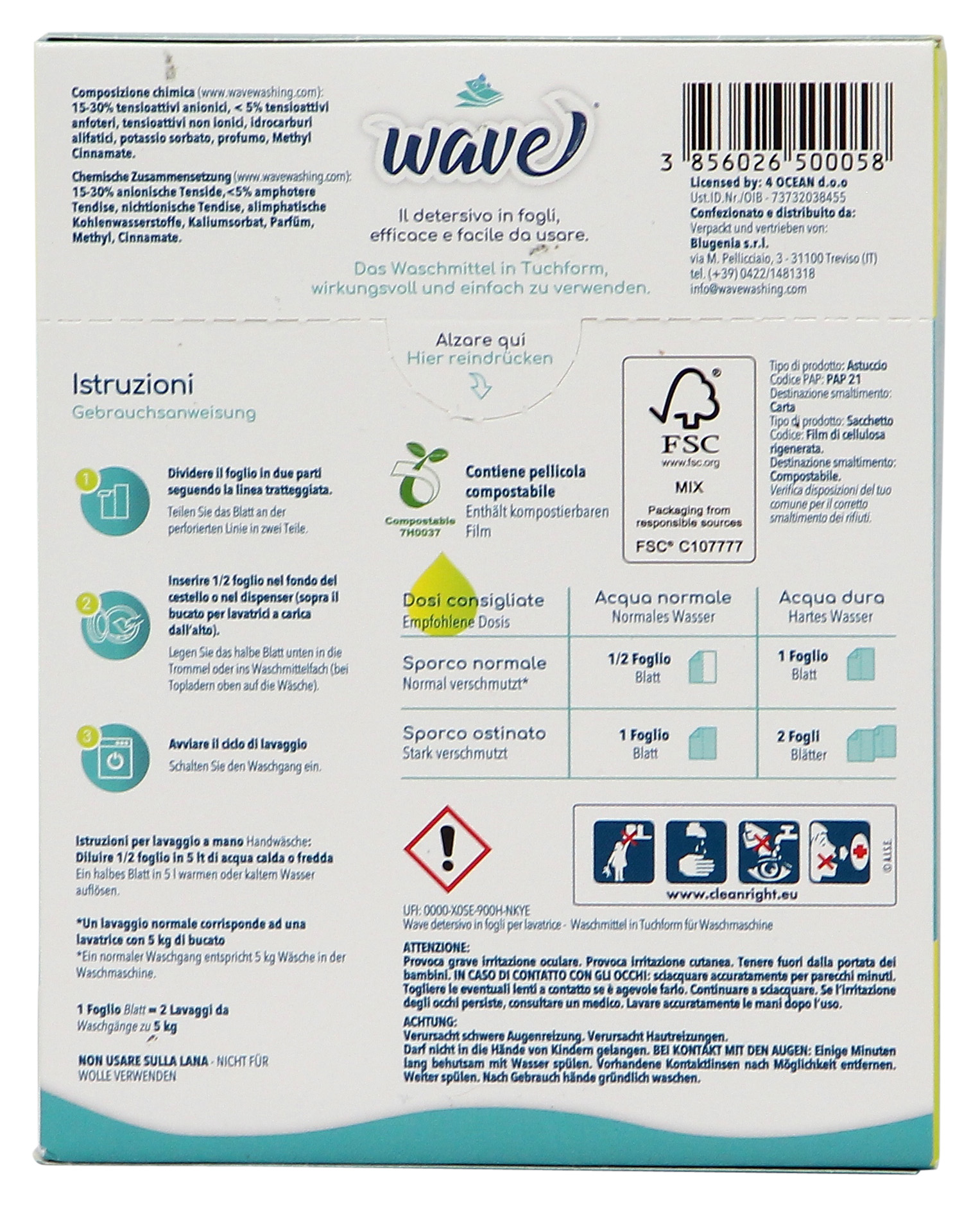 WAVE IL DETERSIVO IN FOGLI