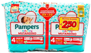 PAMPERS BABY DRY - MUTANDINO