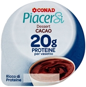 CONAD PIACERSI DESSERT CACAO 20G PROTEINE PER VASETTO