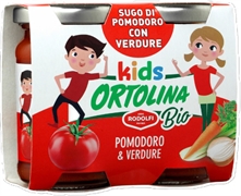 ORTOLINA KIDS - BIO SUGO CON POMODORO E VERDURE
