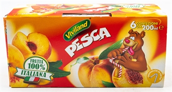 VIVILAND SUCCO ALLA PESCA FRUTTA 100% ITALIANA