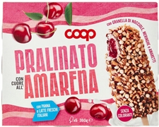 COOP GELATO PRALINATO CON CUORE ALL'AMARENA