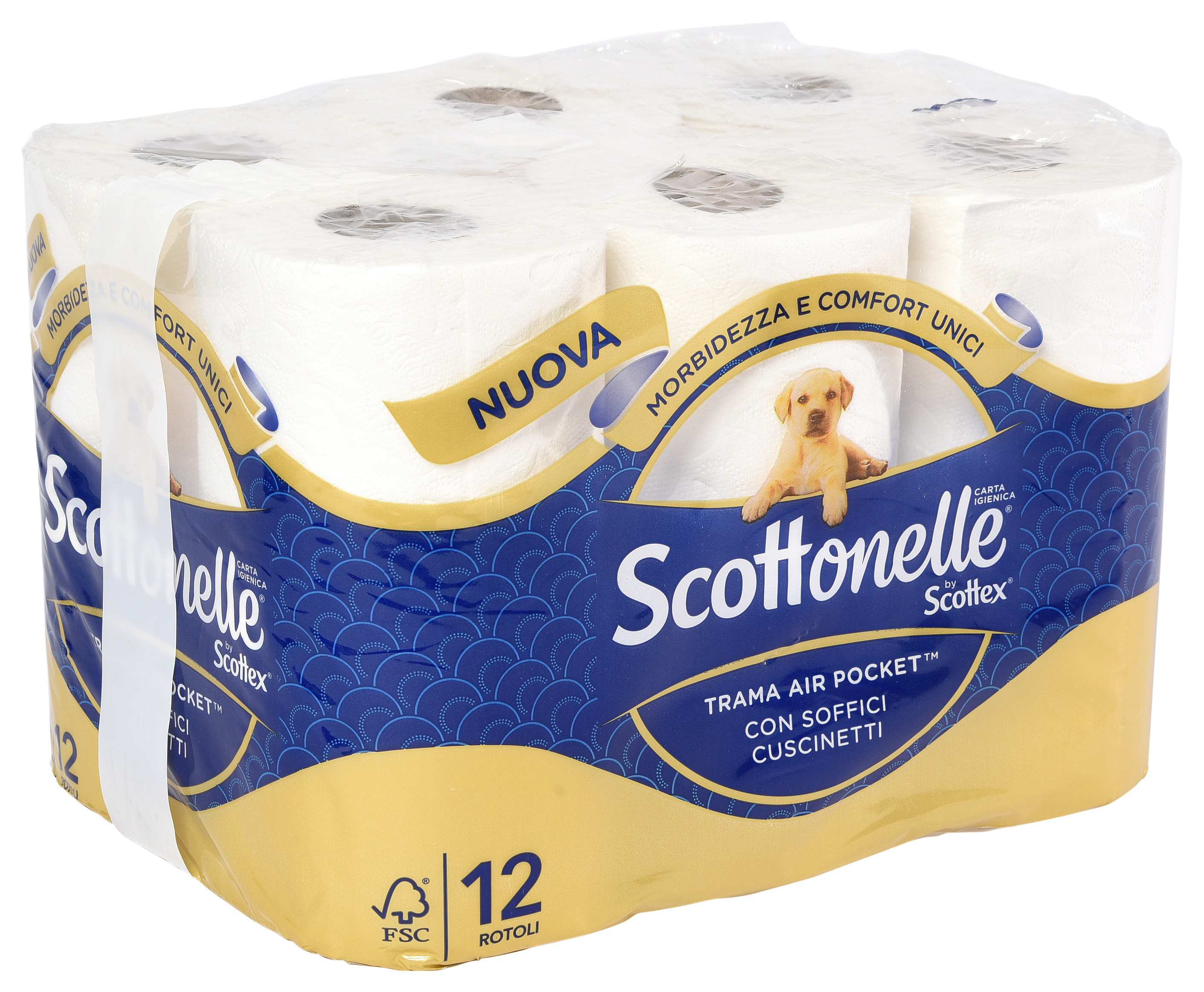 SCOTTONELLE TRAMA AIR POCKET - CON SOFFICI CUSCINETTI