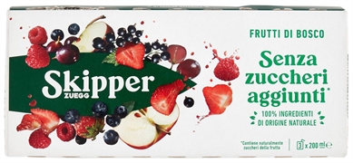 ZUEGG SKIPPER FRUTTI DI BOSCO SENZA ZUCCHERI AGGIUNTI