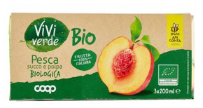 COOP VIVI VERDE PESCA SUCCO E POLPA BIOLOGICA