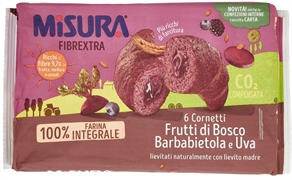 MISURA FIBREXTRA CORNETTI FRUTTI DI BOSCO BARBABIETOLA E UVA