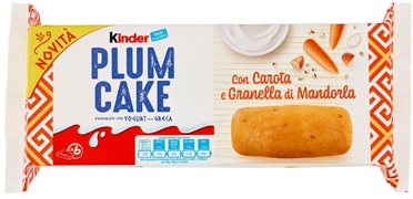 KINDER Plumcake con carota e granella di mandorle
