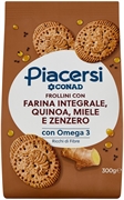CONAD PIACERSI FROLLINI CON FARINA INTEGRALE, QUINOA, MIELE E ZENZERO