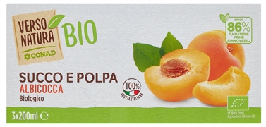 CONAD Succo e polpa di albicocca biologica