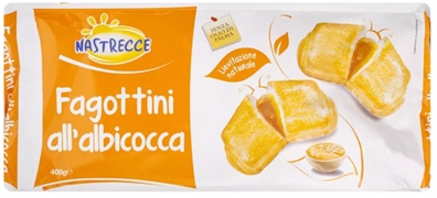 NASTRECCE (LIDL) FAGOTTINI ALL'ALBICOCCA