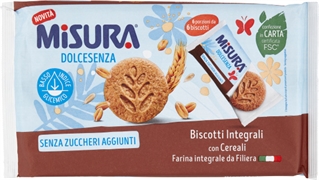 MISURA DOLCESENZA BISCOTTI INTEGRALI CON CEREALI