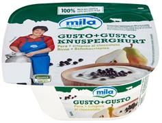 MILA Gusto + Gusto Pera e crispies al cioccolato