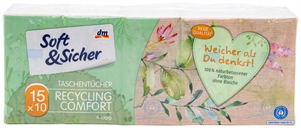 SOFT&SICHER (DM) Fazzoletti Recycling