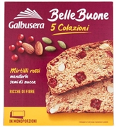 GALBUSERA BELLEBUONE 5 COLAZIONI MIRTILLI ROSSI MANDORLE SEMI DI ZUCCA