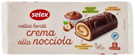 SELEX ROLLINI FARCITI CON CREMA ALLA NOCCIOLA