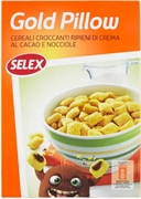 SELEX GOLD PILLOW CEREALI CROCCANTI RIPIENI DI CREMA AL CACAO E NOCCIOLE