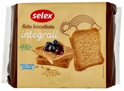 SELEX FETTE BISCOTTATE CON FARINA DI FRUMENTO INTEGRALE