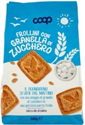 COOP FROLLINI TONDI CON CON GRANELLA DI ZUCCHERO