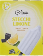 GELATELLI (LIDL) STECCHI AL LIMONE CON LIQUIRIZIA