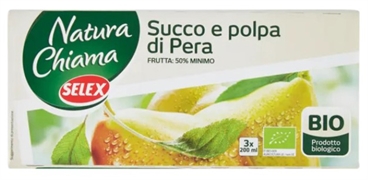 NATURA CHIAMA SELEX Succo e polpa di pera biologico