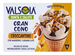 VALSOIA GRAN CONO CROCCANTINO CON MANDORLE CARAMELLATE