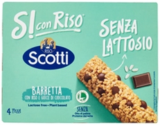 RISO SCOTTI SI CON RISO Barretta con riso e gocce di cioccolato