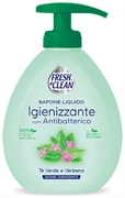 FRESH & CLEAN SAPONE LIQUIDO IGIENIZZANTE CON ANTIBATTERICO Tè VERDE E VERBENA
